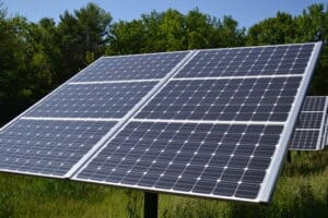 Solar panels installed at Canterbury Municipal Building, New Hampshire.